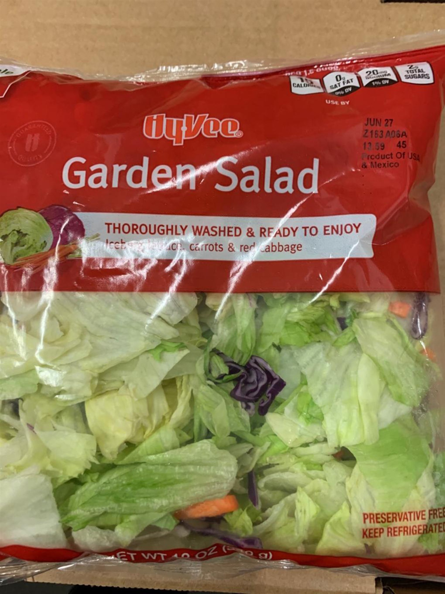 Recalled Garden Salad