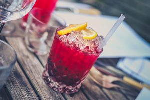 Cranberry juice with ice; image by Jez Timms, via Unsplash.com.