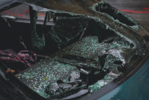 Car, post-crash; image by Artyom Kulakov, via Pexels.com.
