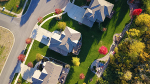 Aerial photo of neighborhood; image by David McBee, via Pexels.com.