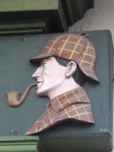 The Sherlock Holmes Museum at 221b Baker Street; image by Elliot Brown, via Flickr, CC BY 2.0, no changes. 