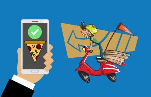 Delivery driver graphic