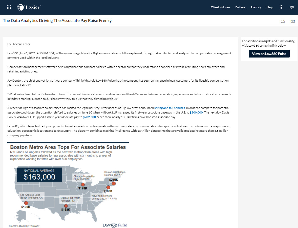Article screenshot courtesy of LexisNexis.