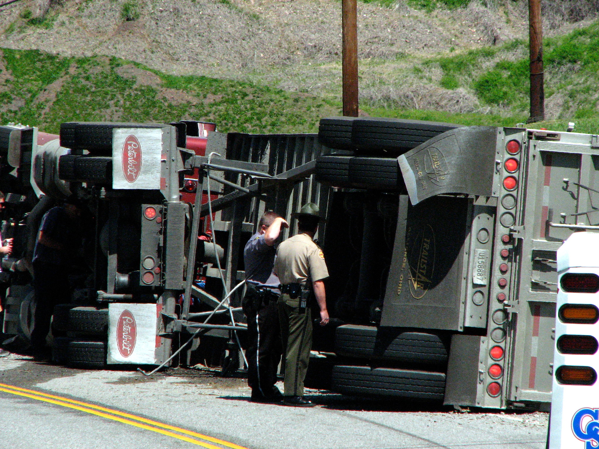 Coal truck accident; image by Michael Hodge, via Flickr, CC BY 2.0.