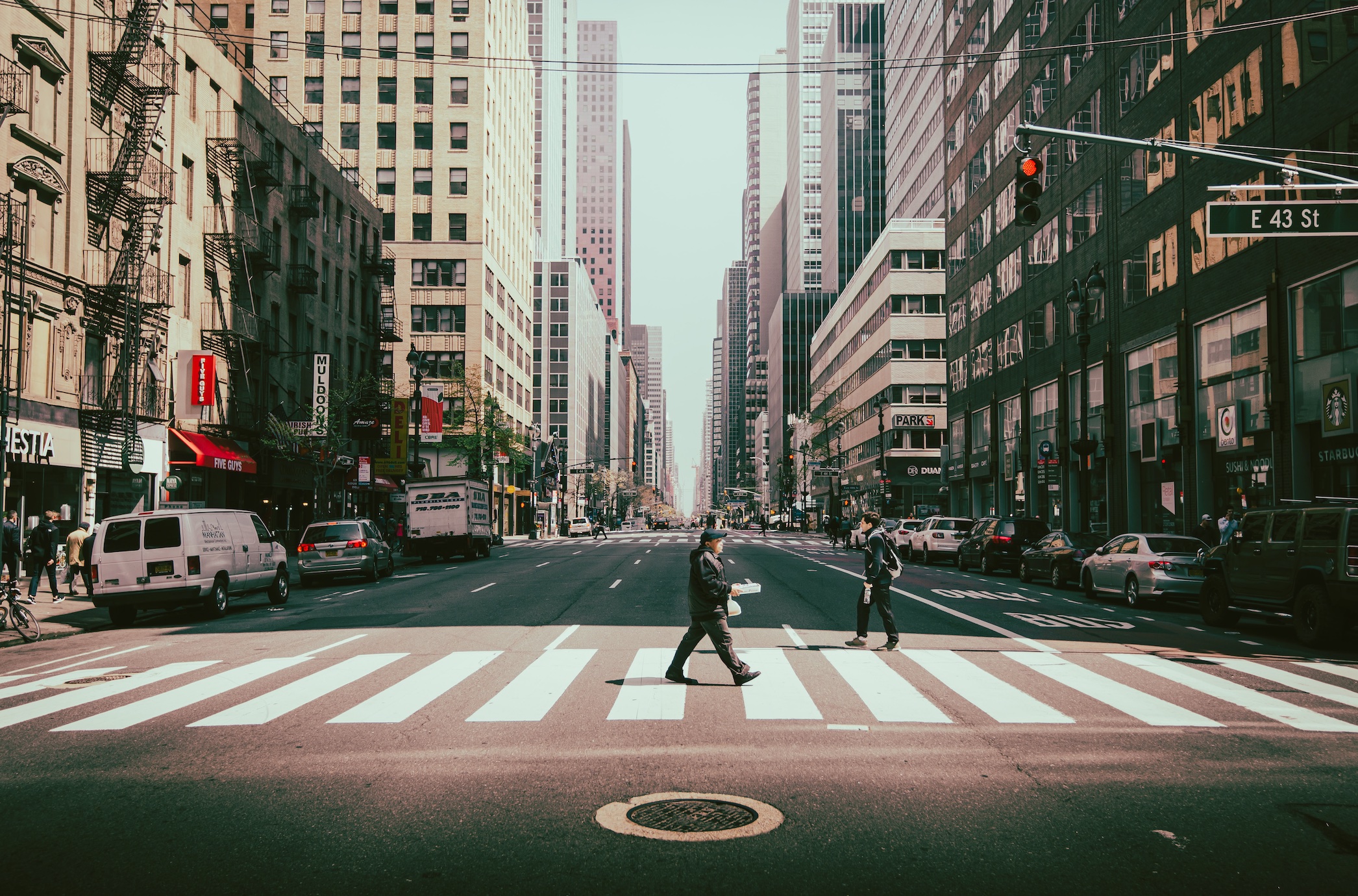 NYC crosswalk; image by Florian Roost, via Unsplash.com.