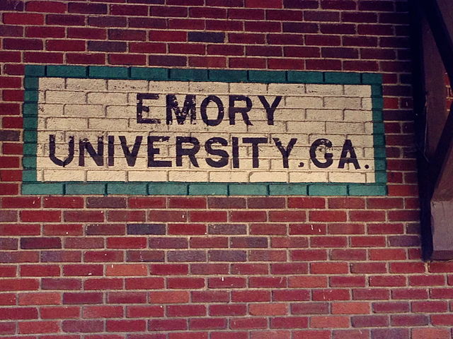 Plaque on The Depot at Emory University