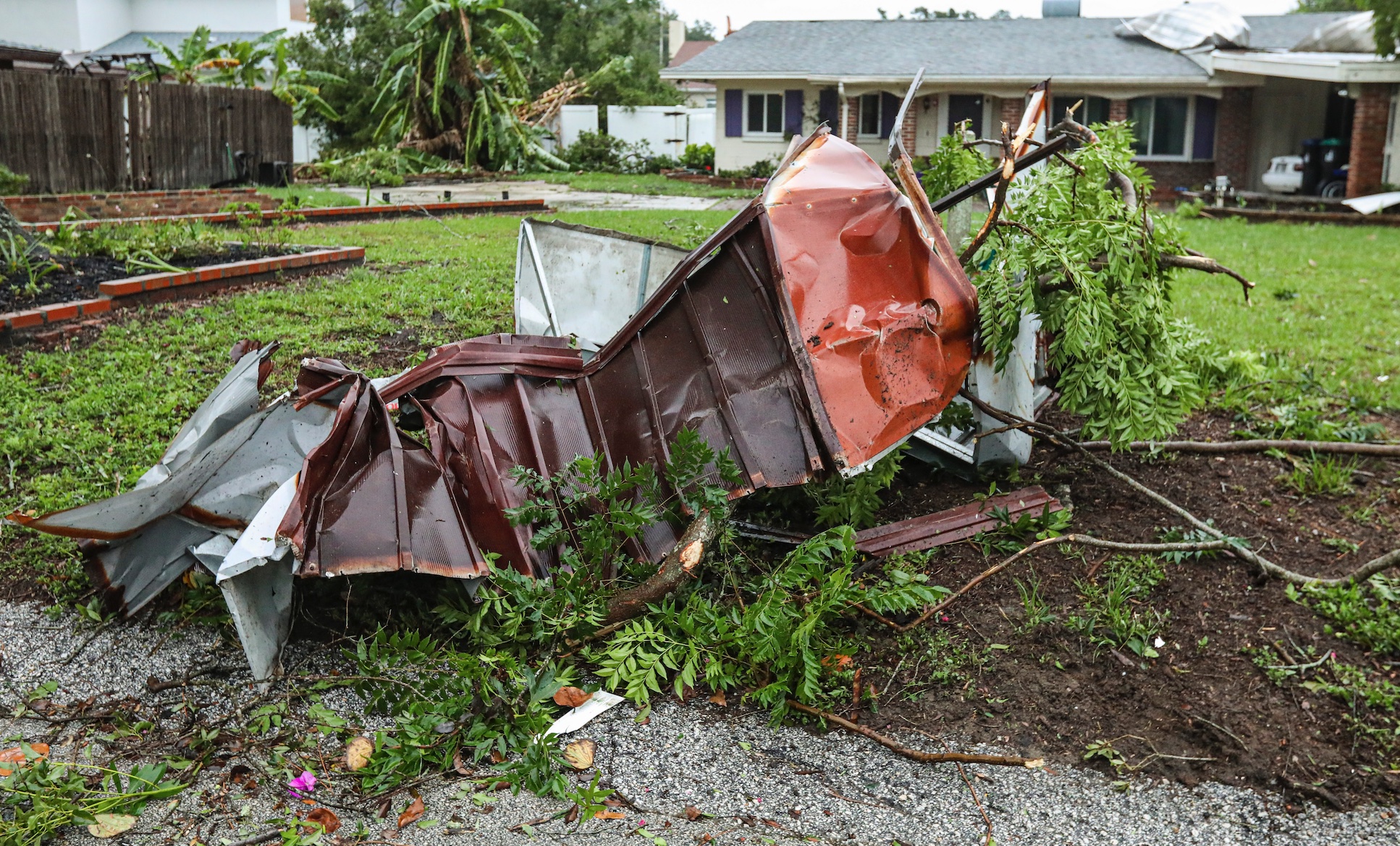 Aftermath of tornado; image by Mick Haupt, via Unsplash.com.