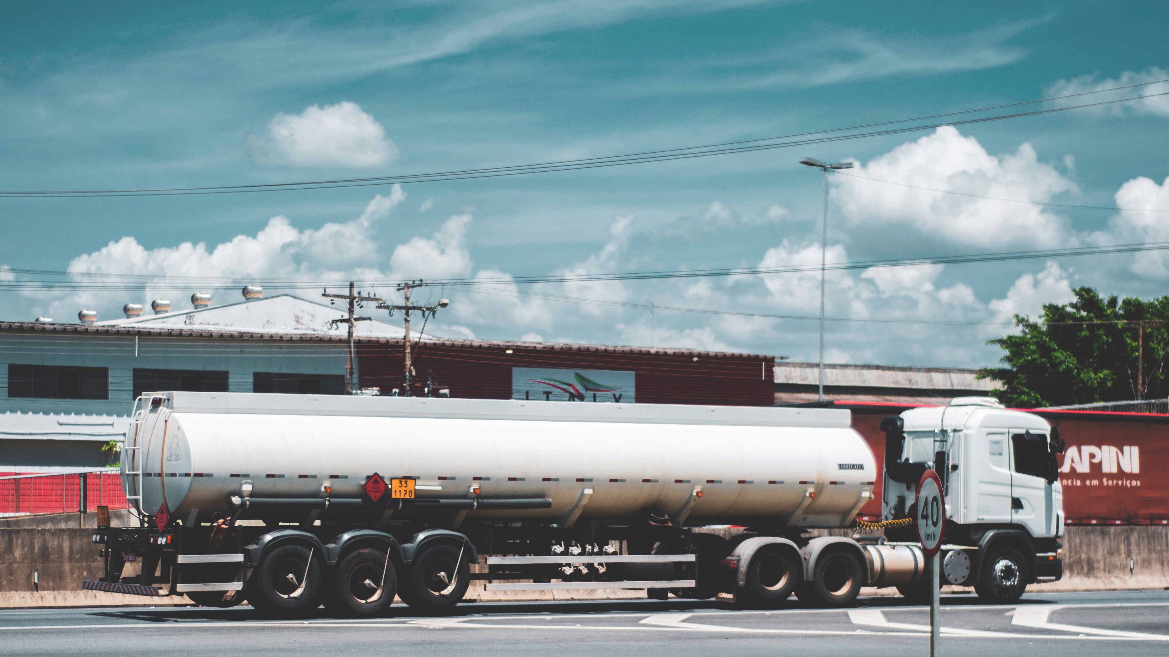 Tanker truck; image by Antonino Visalli, via Unsplash.com.