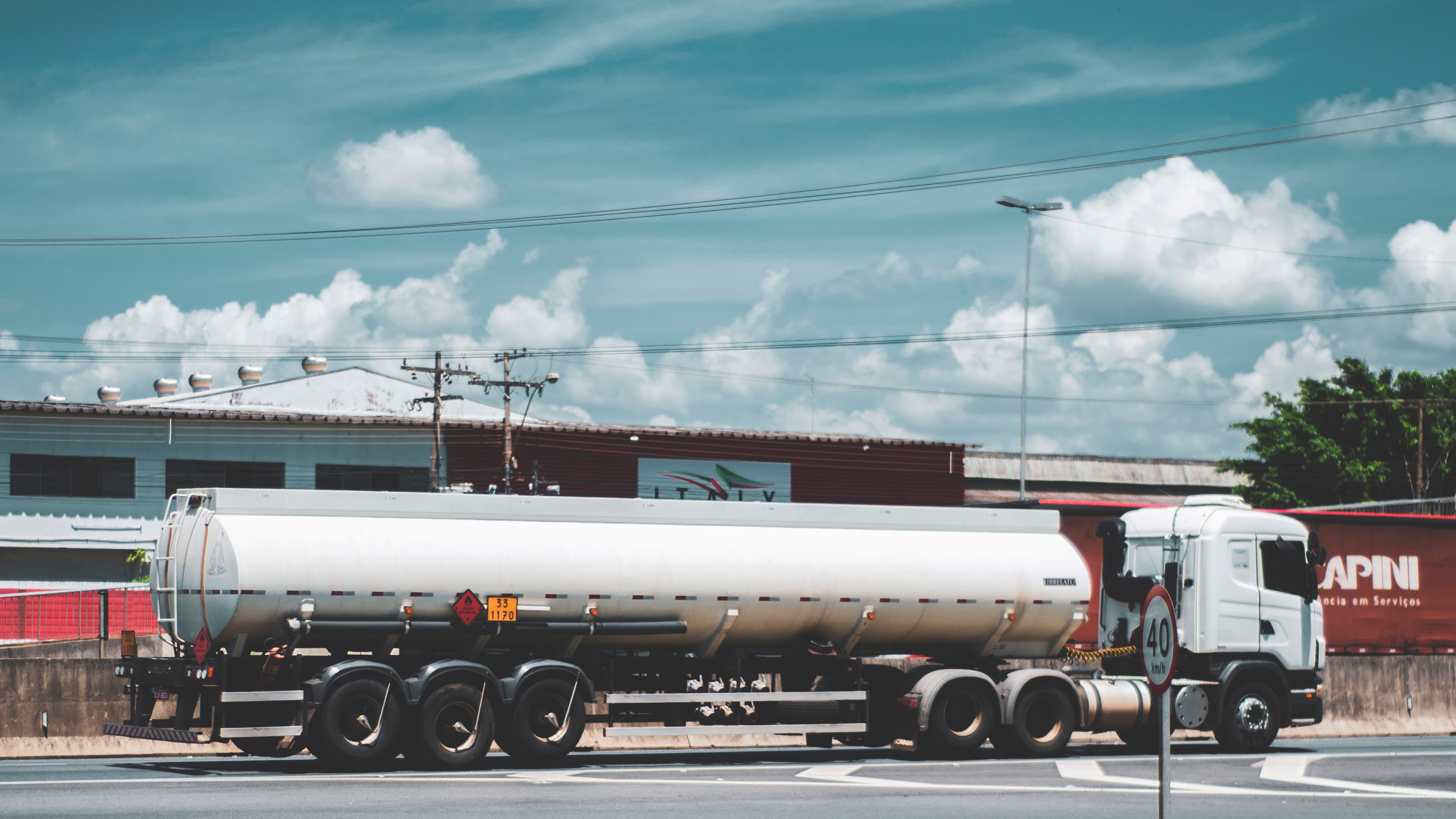 Tanker truck; image by Antonino Visalli, via Unsplash.com.