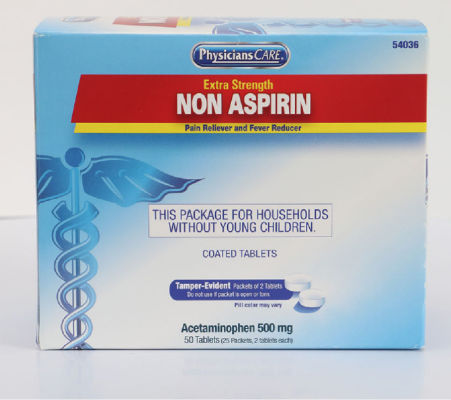 Recalled PhysiciansCare Extra Strength Non Aspirin
