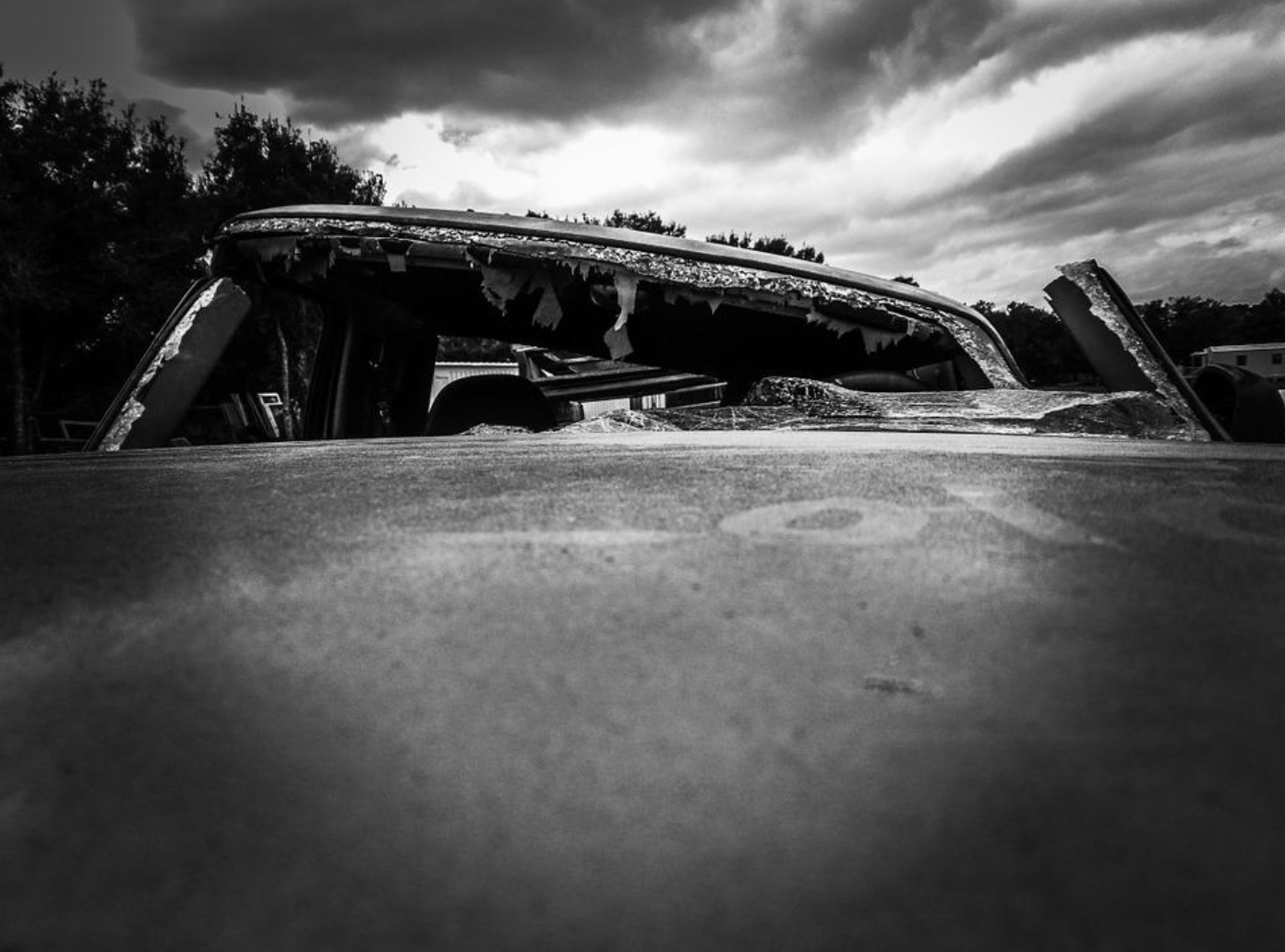 Upclose of crashed car; image by JodyDellDavis, via Pixabay.com.