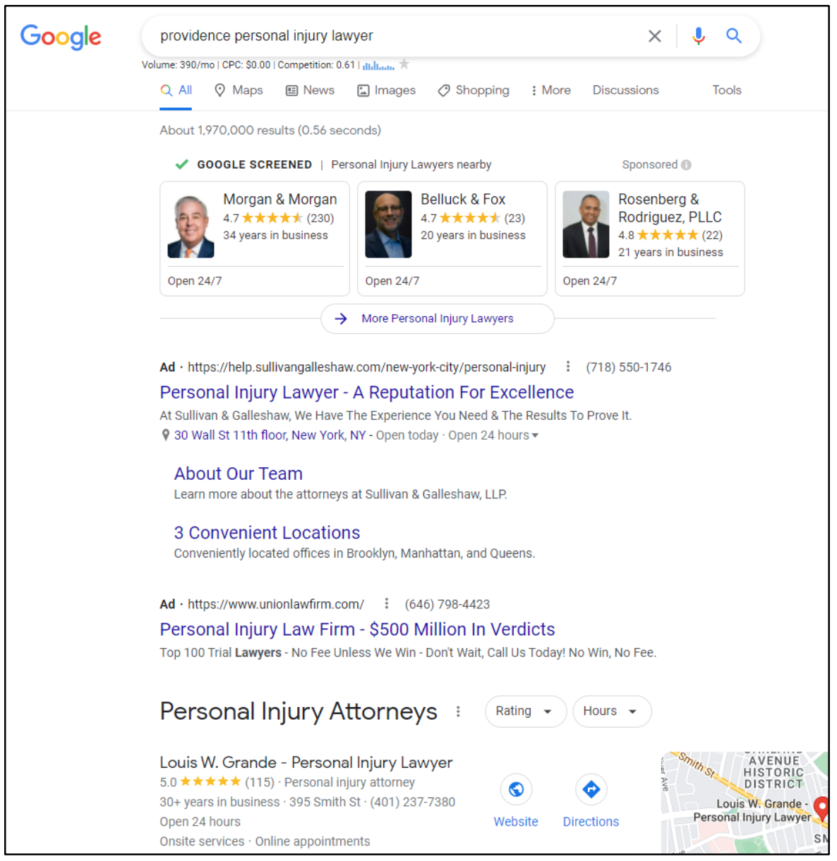 Google Paid Products Emphasis screenshot courtesy of author.