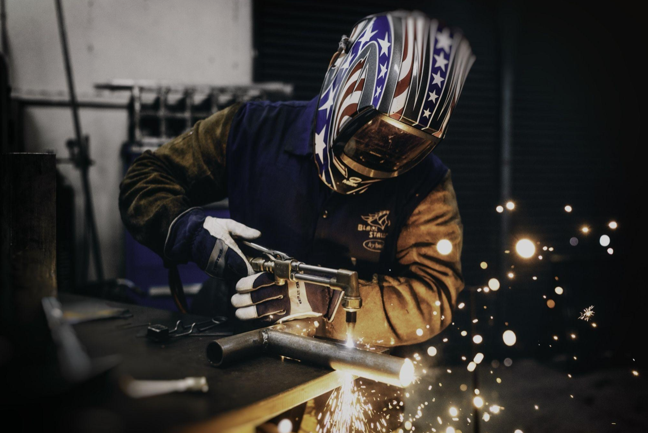 Person welding; image by Pixabay, via Pexels.com.