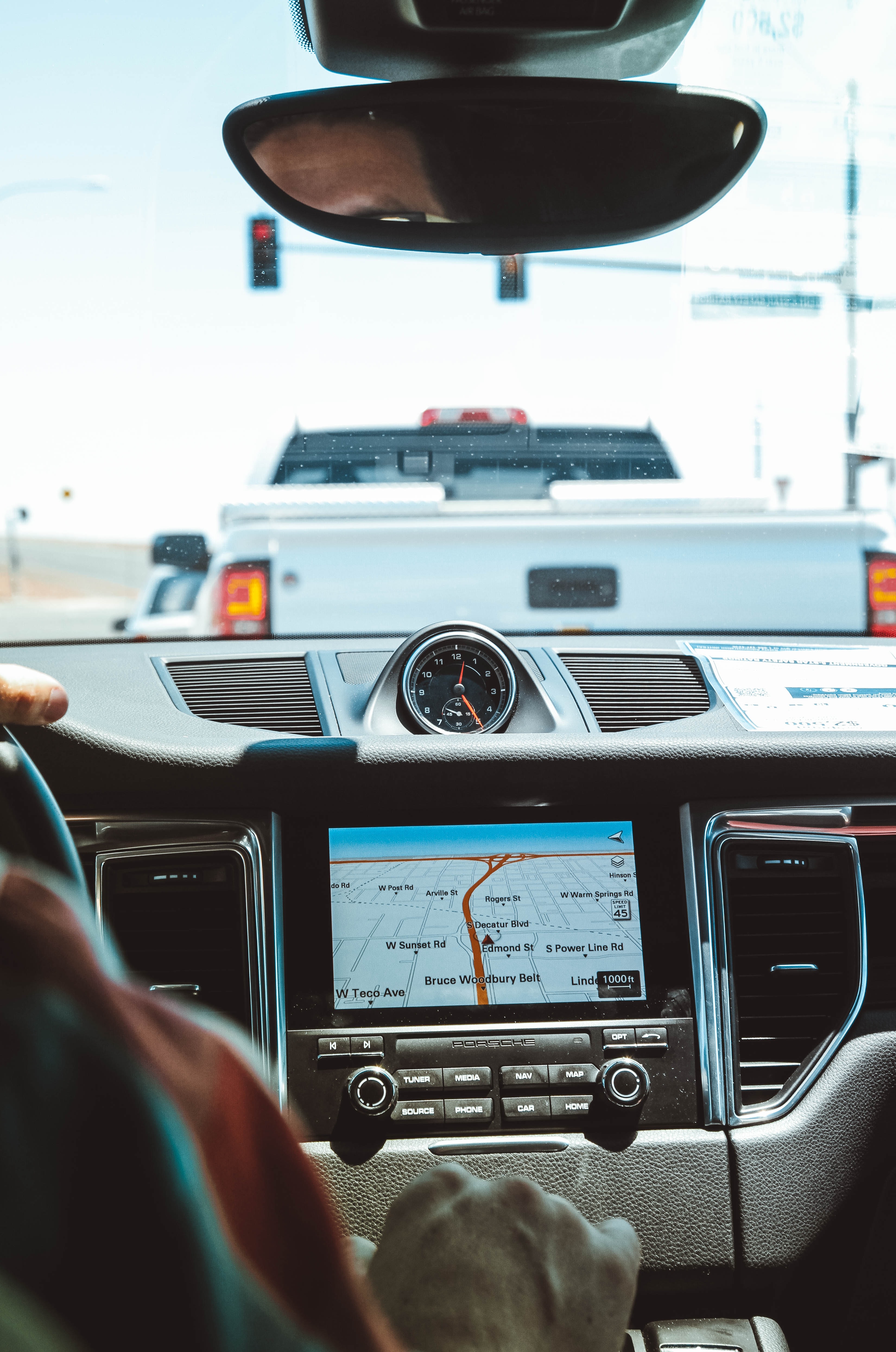 Truck interior; image by John Schnobrich, via Unsplash.com.