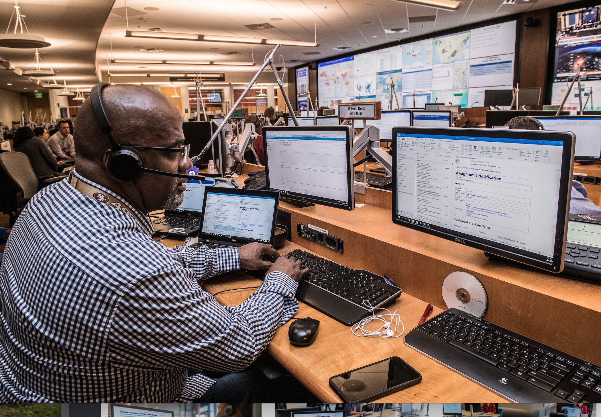 CDC activates its Emergency Operations Center (EOC) to assist public health partners; image by CDC, via Unsplash.com.