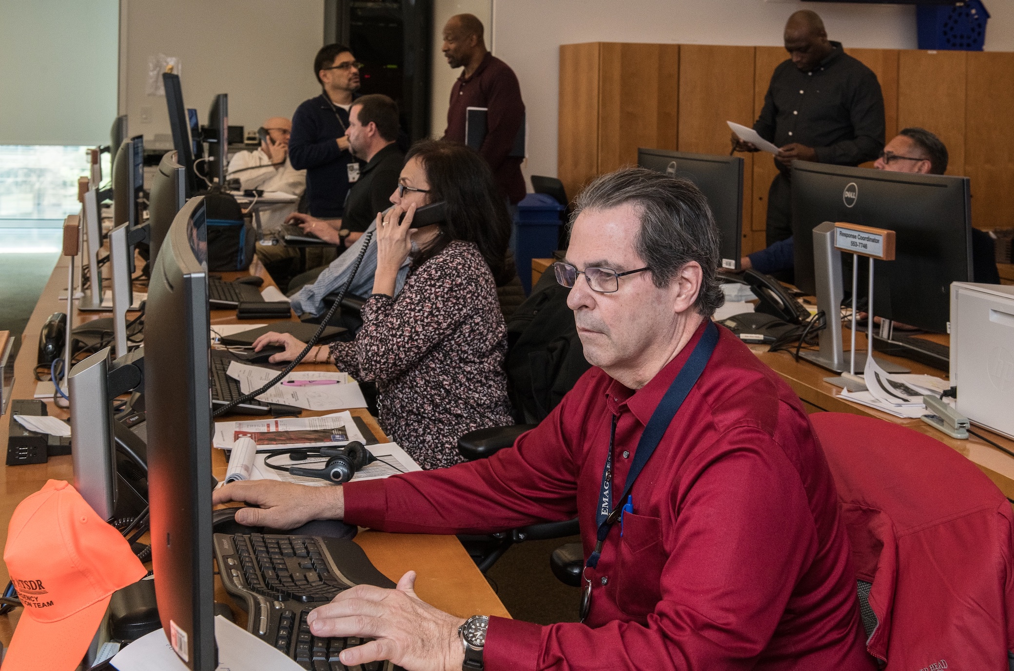 The Centers for Disease Control and Prevention (CDC) Emergency Operations Center (EOC) staff is hard at work keeping Americans safe 24/7. Image by CDC, via Unsplash.com.