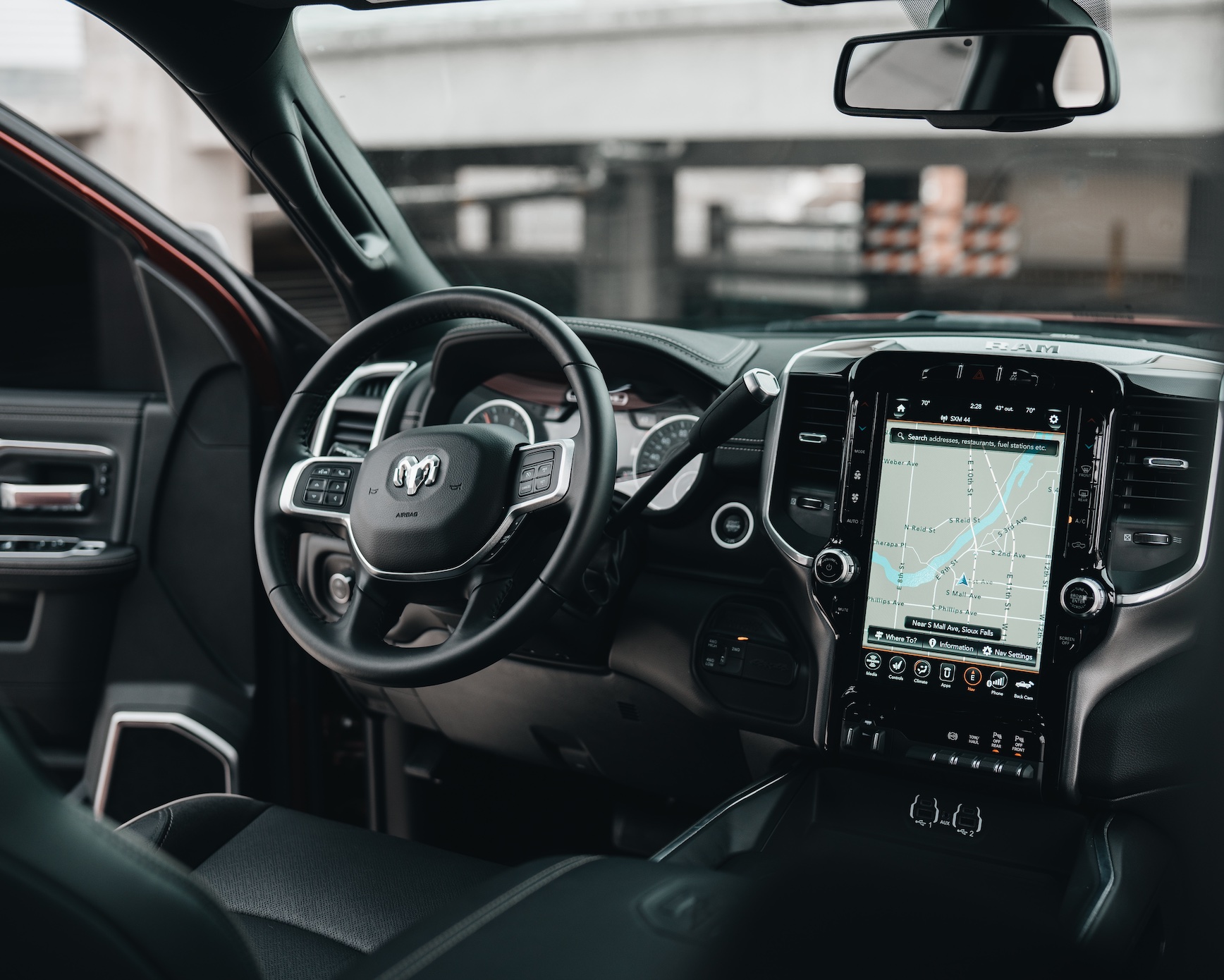 Interior shot of car; image by Brock Wegner, via Unsplash.com.