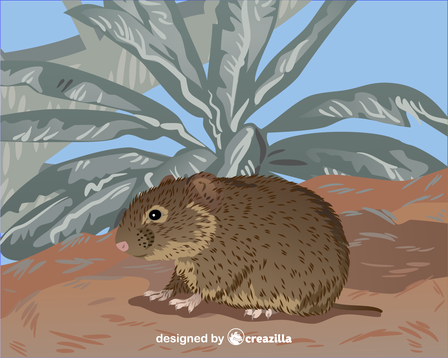 Prairie vole. This material is designed by Creazilla.com under Creative Commons Attribution 4.0 International (CC BY 4.0) license.