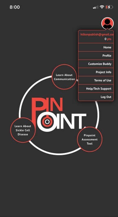 Sample screen from the Pinpoint app; courtesy of HPC International.