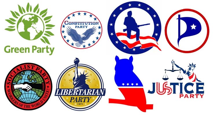 Logos for 8 more or less well known third parties in the United States.