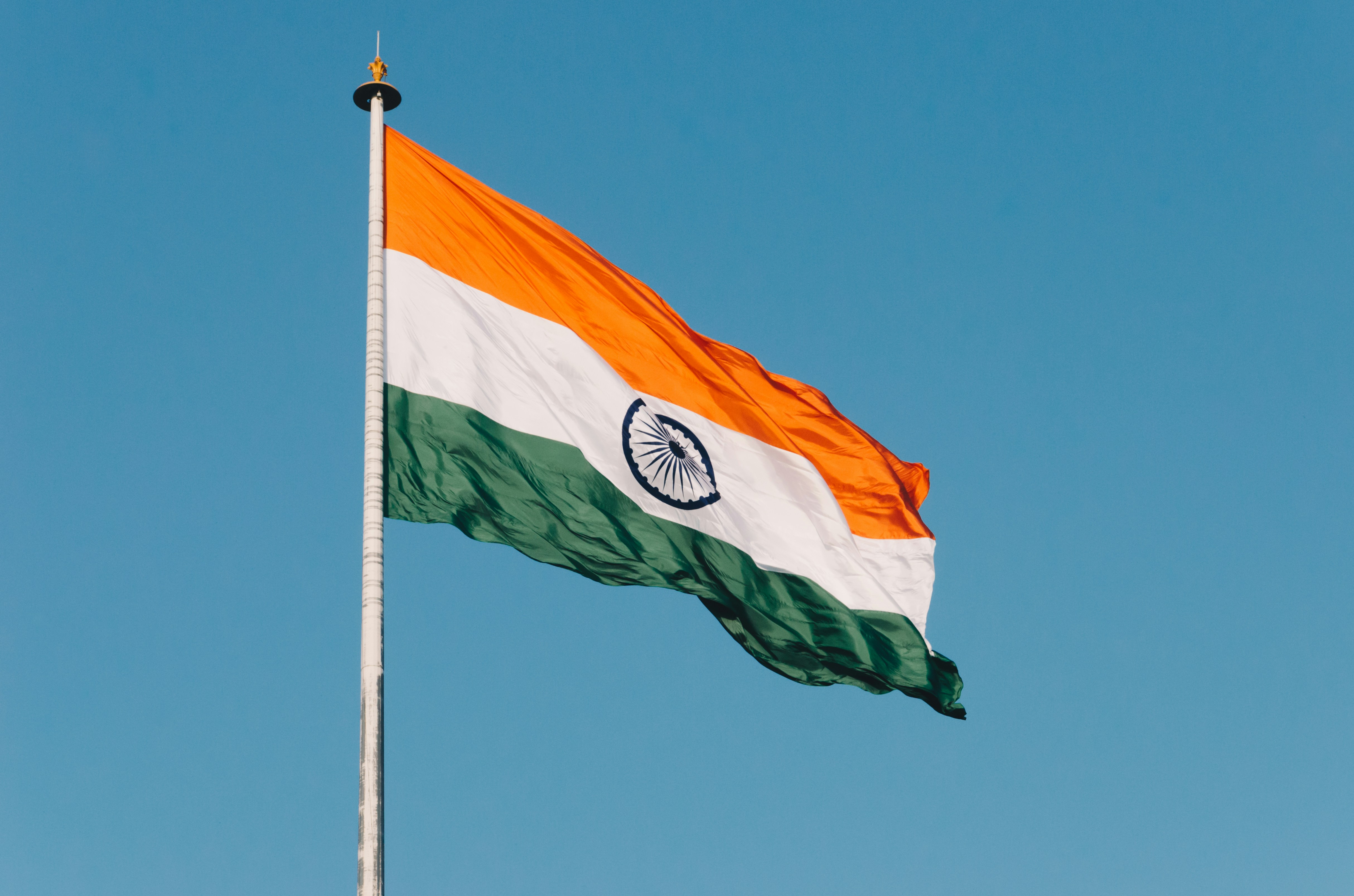 Indian flag; image by Naveed Ahmed, via Unsplash.com.