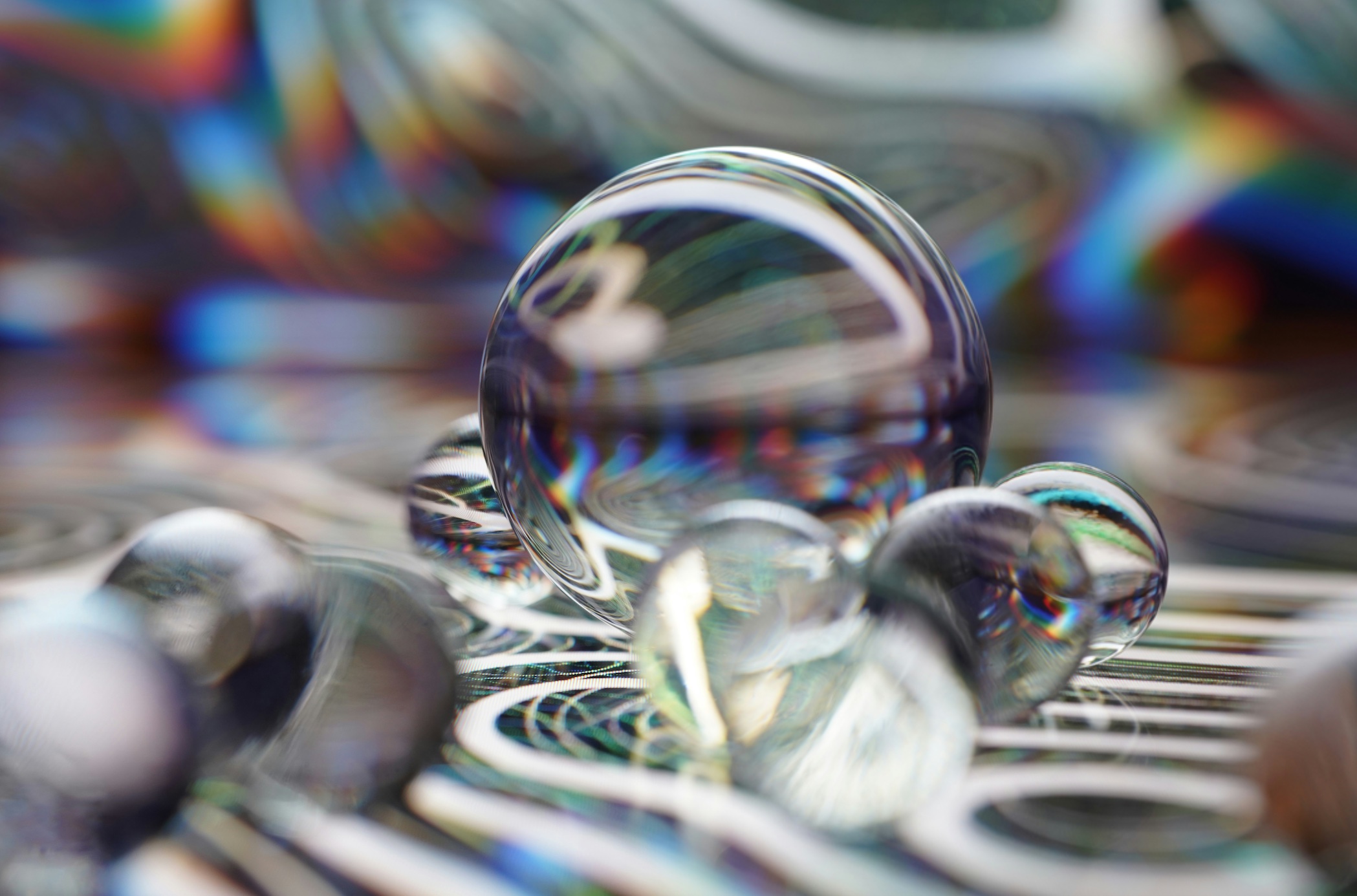 Acrylic bubbles; image by FlyD, via Unsplash.com.