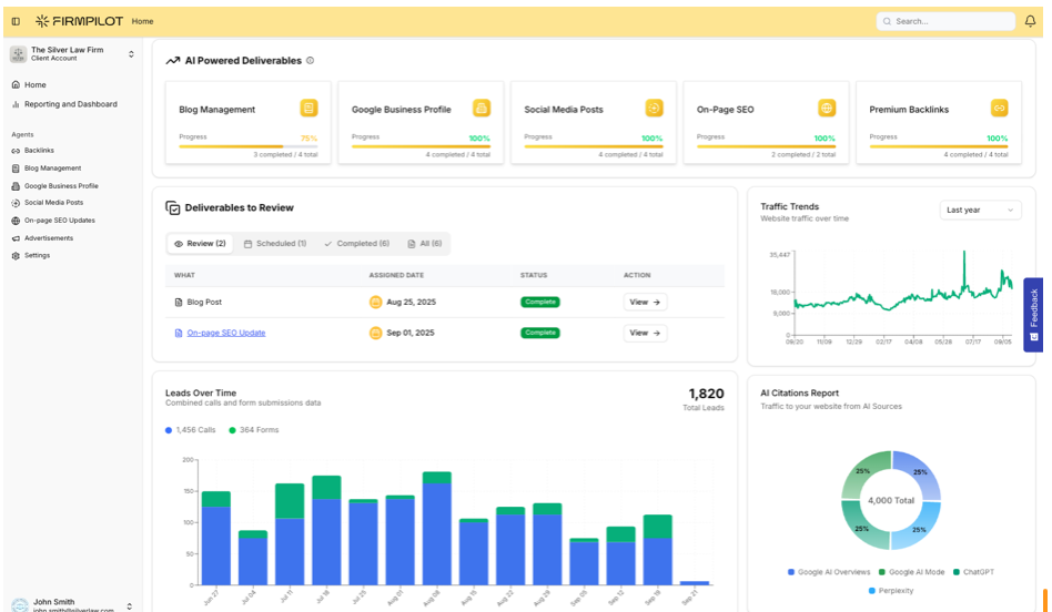Screenshot of FirmPilot from press release.