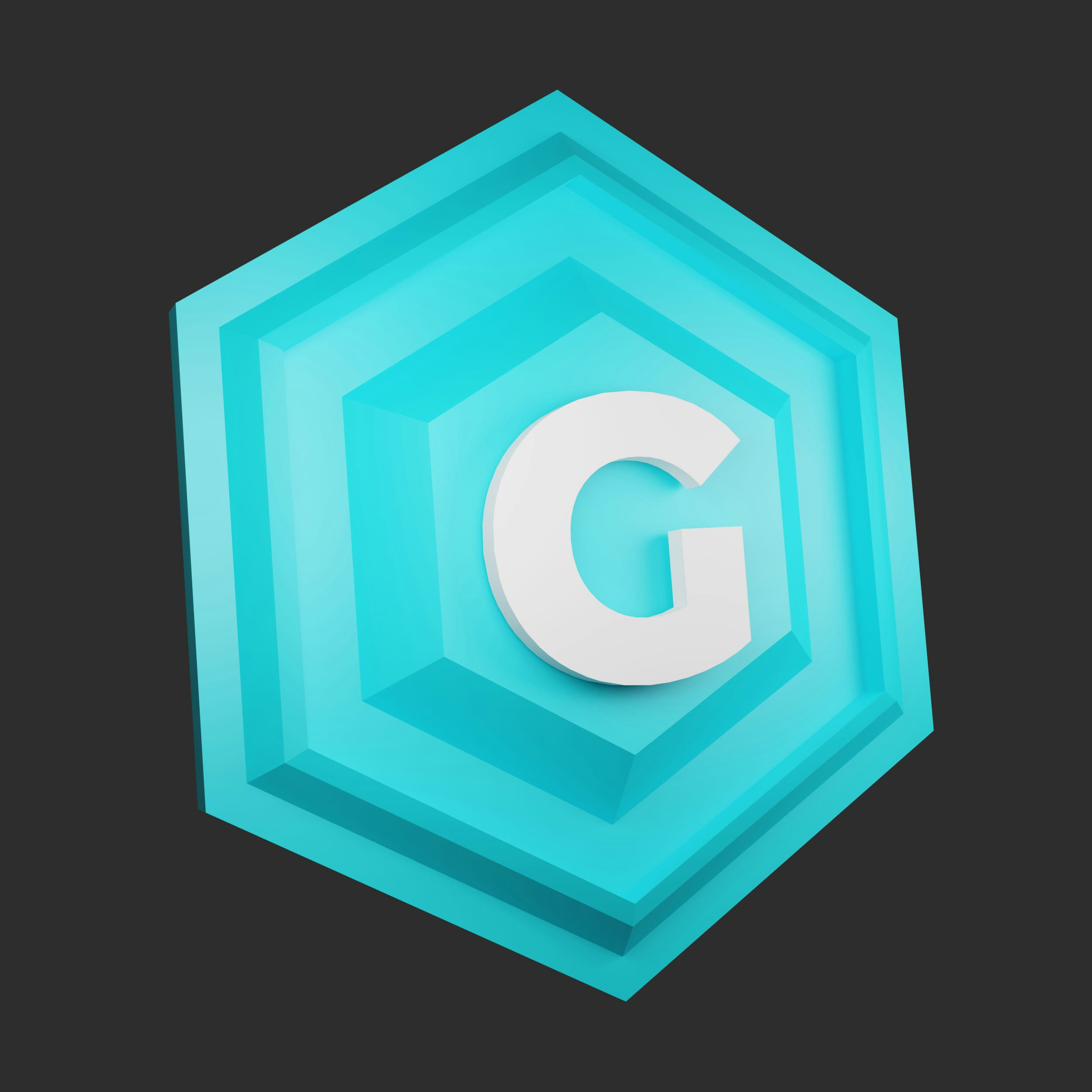 3d render G icon; image by Shamim Mia, via Unsplash.com.