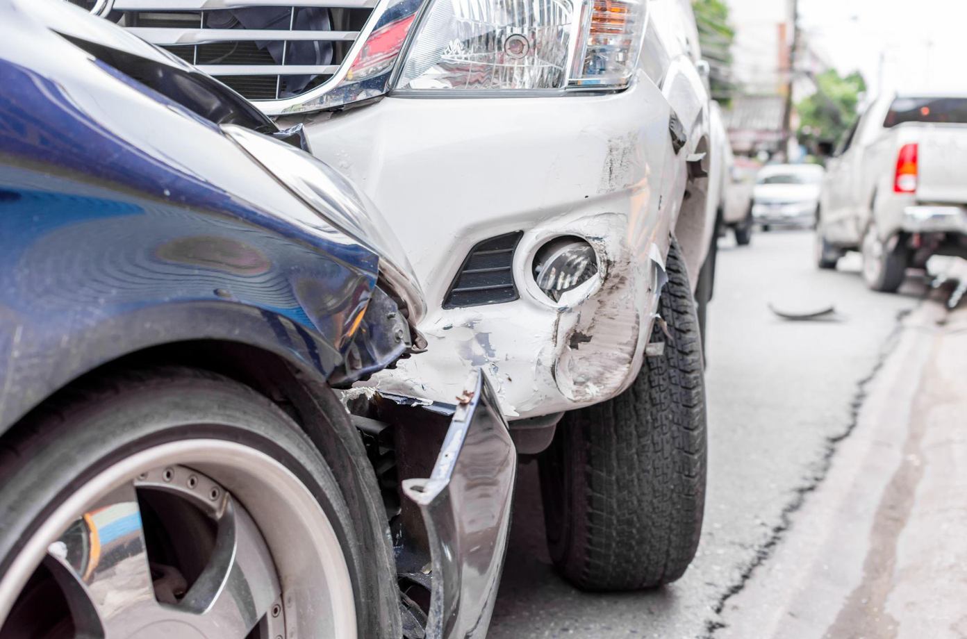 Car accident on city street; image by pongmoji, via Freepik.com.