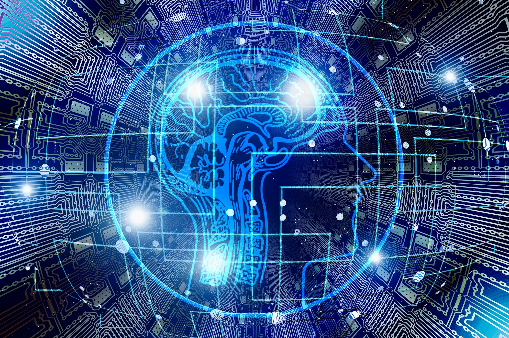 An image recreating a brain under the control of artificial intelligence. Image by Pixabay, via Wikimedia.com, CC0 Public Domain.