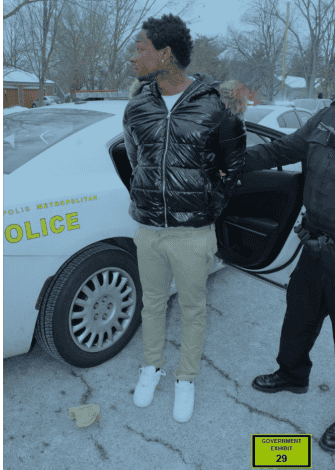 Love arrest photo from press release.
