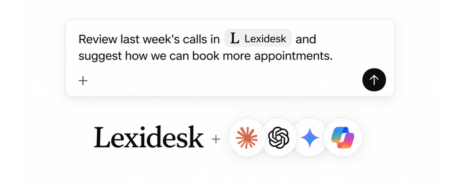 Lexidesk message about phone calls and appointments; courtesy of press release.